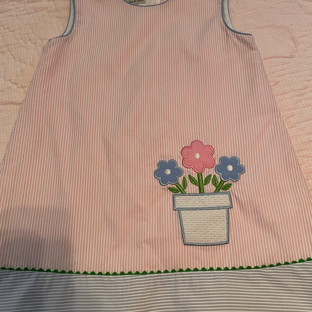 Marco and Lizzy size 5 seersucker dress perfect for spring and summer